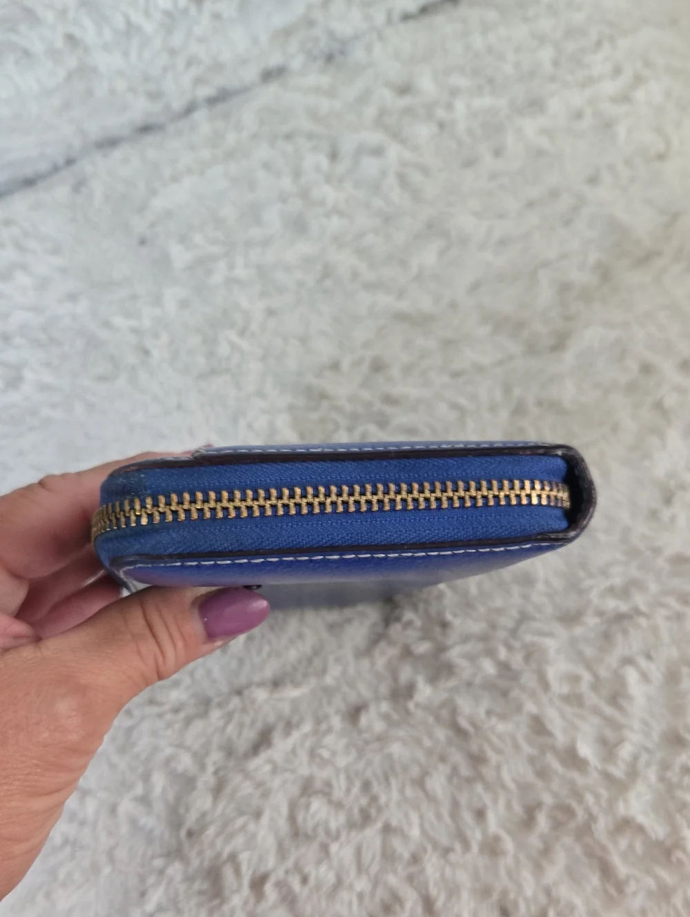 Kate Spade New York Blue Zip-Around Wallet